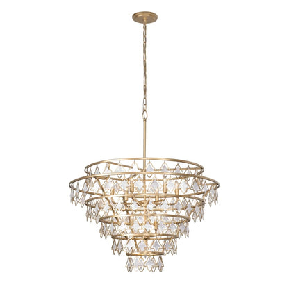 Varaluz Fleur 10 Light 36" Wide Ring Chandelier