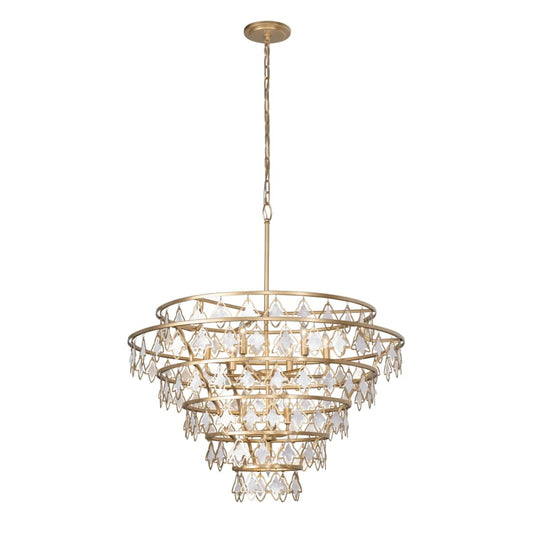 Varaluz Fleur 10 Light 36" Wide Ring Chandelier