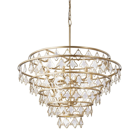 Varaluz Fleur 10 Light 36" Wide Ring Chandelier
