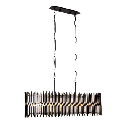 Varaluz Park Row 6 Light 48" Wide Linear Pendant