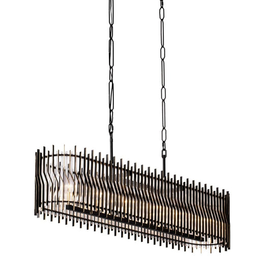 Varaluz Park Row 6 Light 48" Wide Linear Pendant