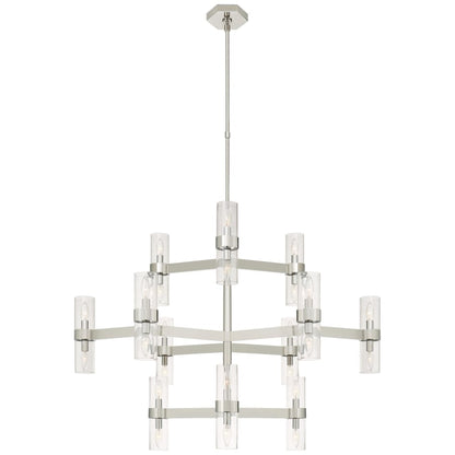 Visual Comfort Margita 45" Chandelier with Clear or White Glass by AERIN