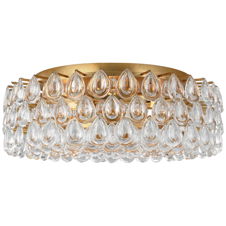 Visual Comfort Liscia 25" Large Flush Mount with Crystal by AERIN