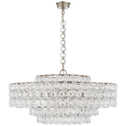 Visual Comfort Liscia 36" Large Chandelier with Crystal by AERIN