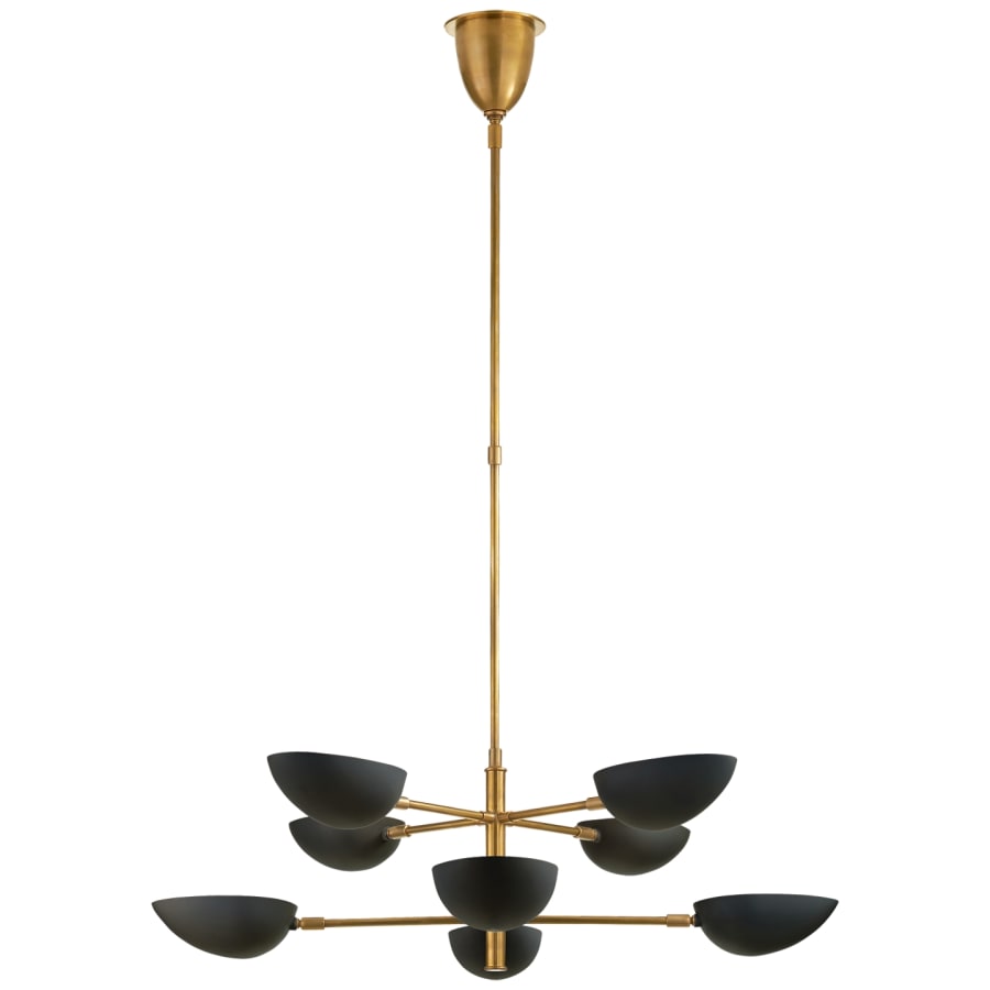 Visual Comfort Graphic 38" Large Two Tier Chandelier by AERIN