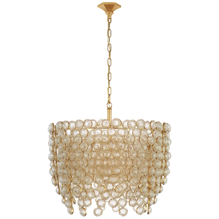 Visual Comfort Milazzo 29" Medium Crystal Waterfall Chandelier by Julie Neill
