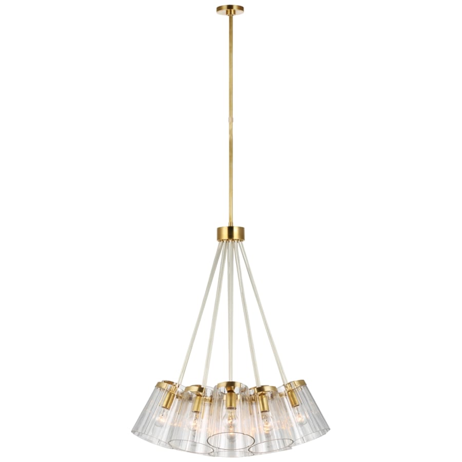 Visual Comfort Thoreau 34" Large Chandelier with Clear Glass by kate spade NEW YORK