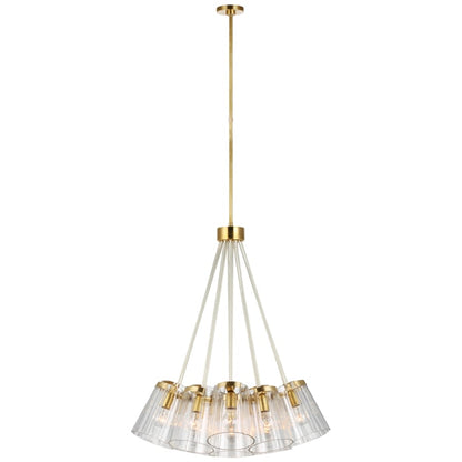 Visual Comfort Thoreau 34" Large Chandelier with Clear Glass by kate spade NEW YORK