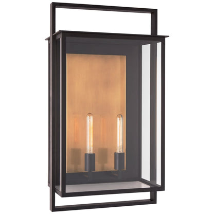 Visual Comfort Halle 31" Grande Wall Lantern with Clear Glass by Ian K. Fowler