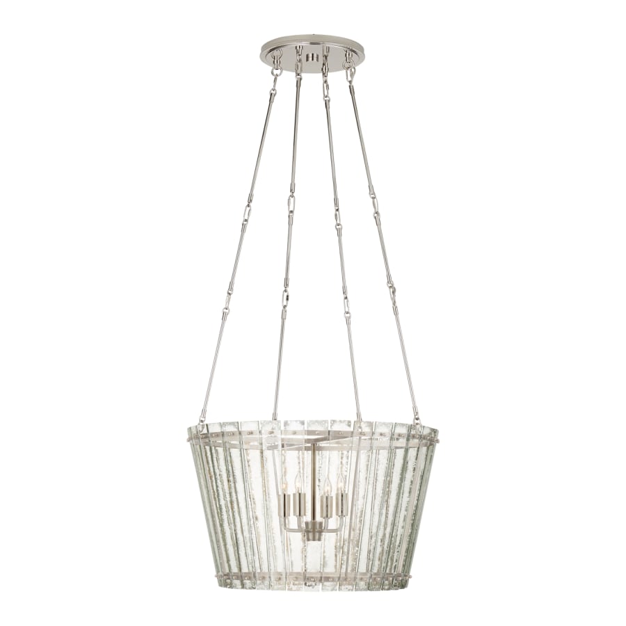 Visual Comfort Cadence 24" Medium Chandelier with Antique Mirror Glass by Carrier and Company