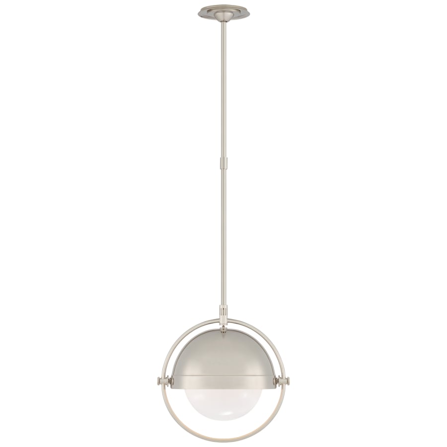 Visual Comfort Decca 16" Medium Orbital Pendant with White Glass by Thomas O'Brien