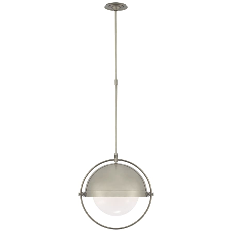 Visual Comfort Decca 20" Large Orbital Pendant with White Glass by Thomas O'Brien