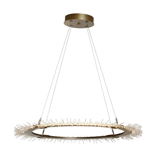 Vermont Modern Anemone 36-7/8" Wide Integrated LED Ring Chandelier with Acrylic LED Accents