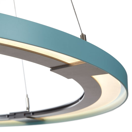 Vermont Modern Ringo 33-5/16" Wide Integrated LED Ring Chandelier with Adjustable Cables