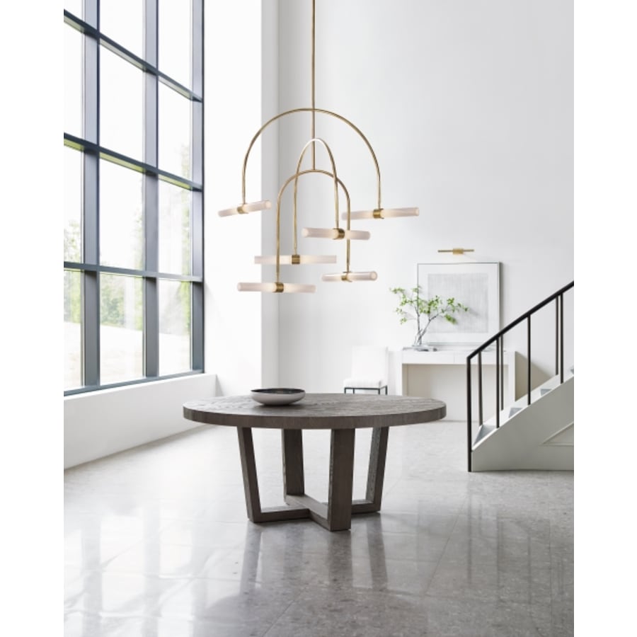 Visual Comfort Calumn 6 Light 38" Wide LED Abstract Chandelier with Glass Shades