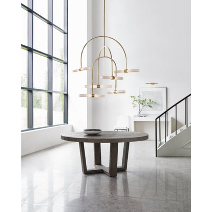 Visual Comfort Calumn 6 Light 38" Wide LED Abstract Chandelier with Glass Shades