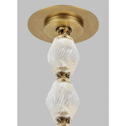 Visual Comfort Collier 2" Wide LED Crystal Abstract Chandelier
