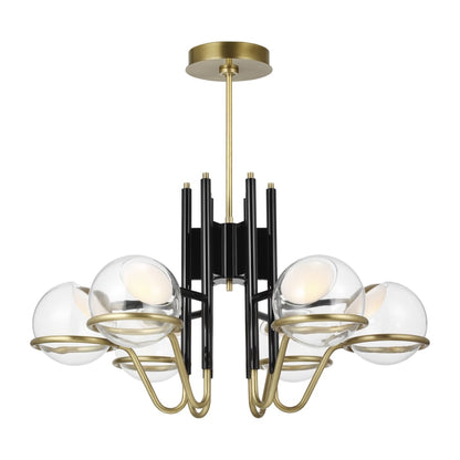 Visual Comfort Crosby 6 Light 30" Wide LED Chandelier -277