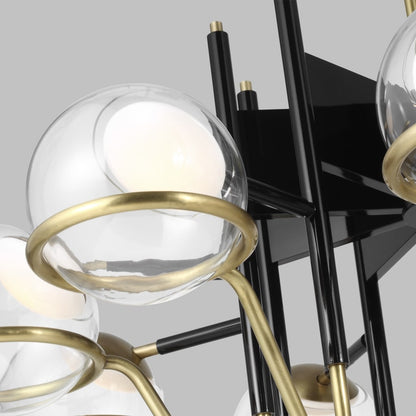 Visual Comfort Crosby 9 Light 38" Wide LED Chandelier -277