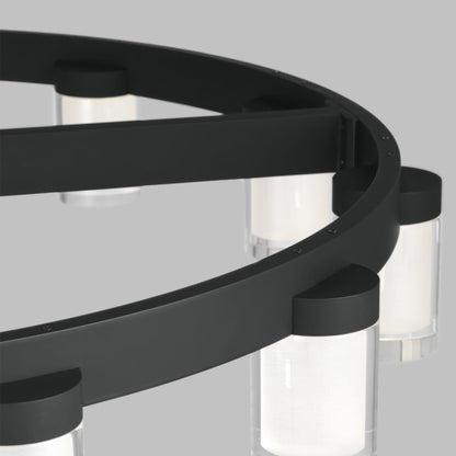 Visual Comfort Esfera 12 Light 32" Wide LED Linear Chandelier