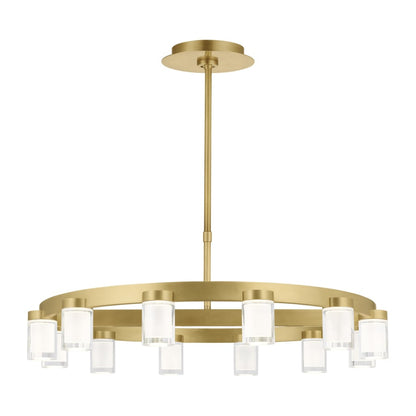 Visual Comfort Esfera 12 Light 32" Wide LED Linear Chandelier