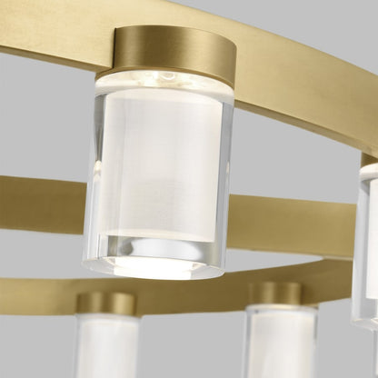 Visual Comfort Esfera 16 Light 44" Wide LED Linear Chandelier -277