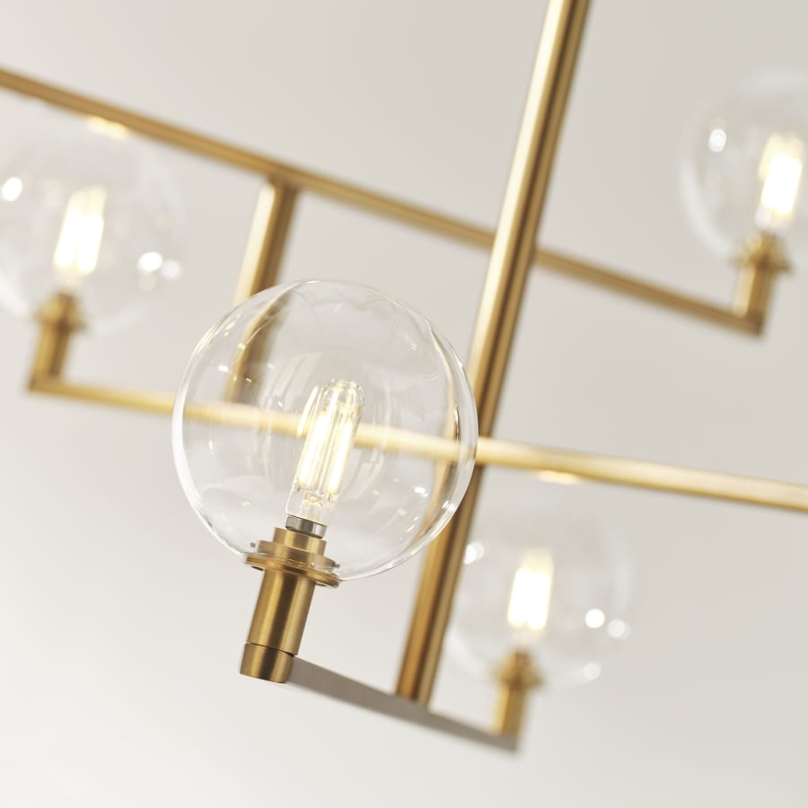 Visual Comfort Gambit 8 Light 35" Wide LED Chandelier with LED Bulbs Included