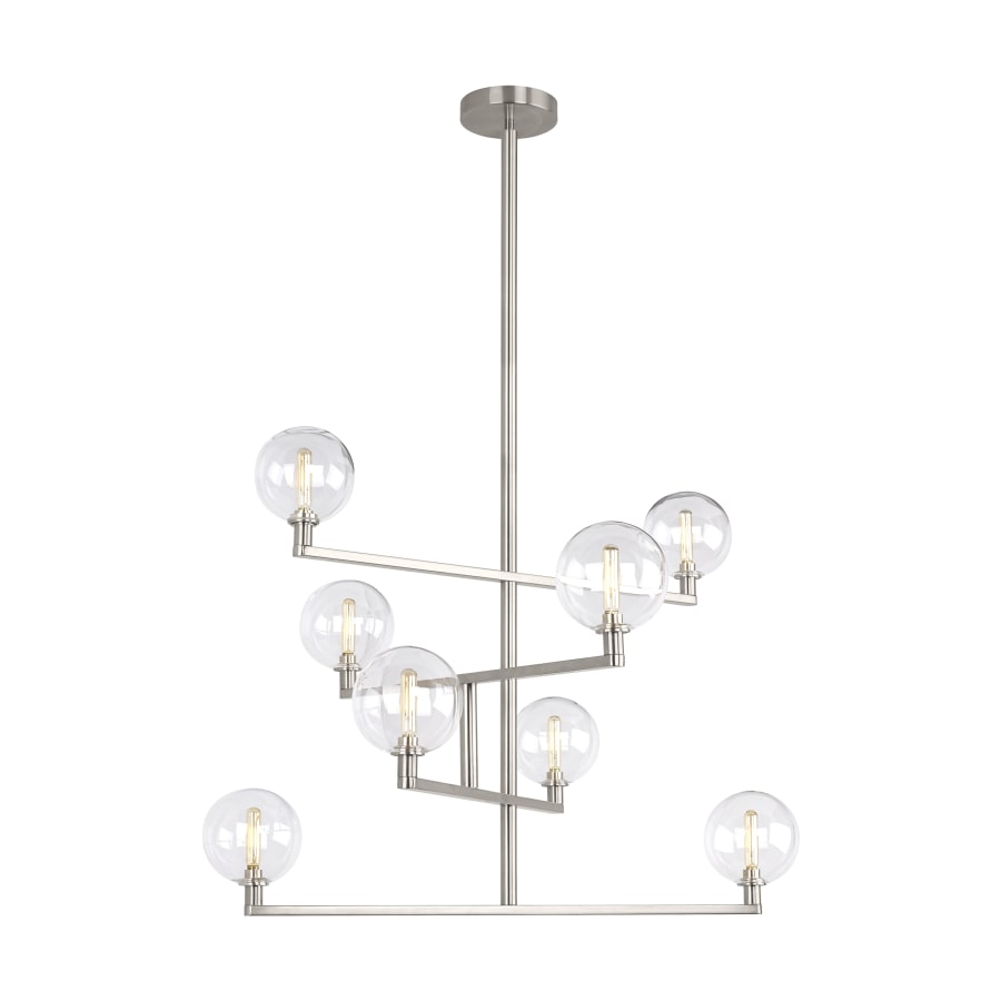 Visual Comfort Gambit 8 Light 35" Wide LED Chandelier with LED Bulbs Included