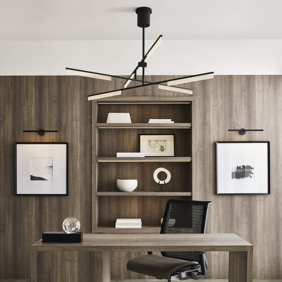 Visual Comfort Klee 6 Light 56" Wide LED Linear Chandelier