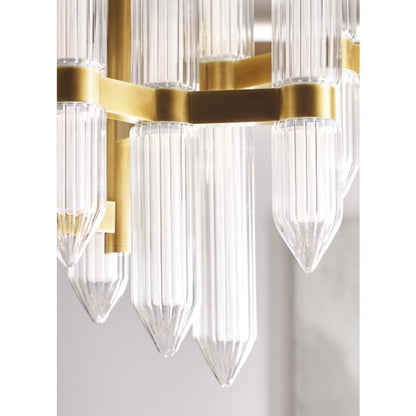 Visual Comfort Langston 12 Light 35" Wide LED Crystal Chandelier