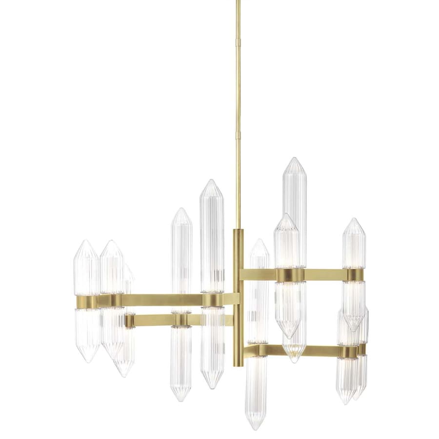 Visual Comfort Langston 12 Light 35" Wide LED Crystal Chandelier