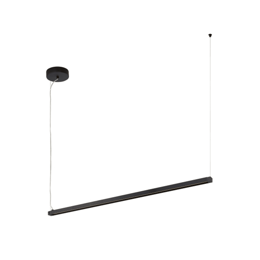 Visual Comfort Dyna 93-1/2" Wide Integrated LED Linear Chandelier with Remote Transformer