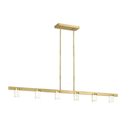 Visual Comfort Esfera 6 Light 60" Wide LED Linear Chandelier -277
