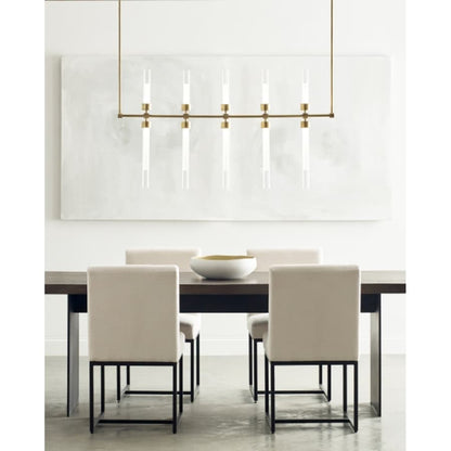 Visual Comfort Linger 10 Light 3" Wide LED Linear Chandelier