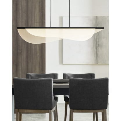 Visual Comfort Nyra 3 Light 10" Wide LED Linear Chandelier