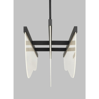 Visual Comfort Nyra 3 Light 10" Wide LED Linear Chandelier