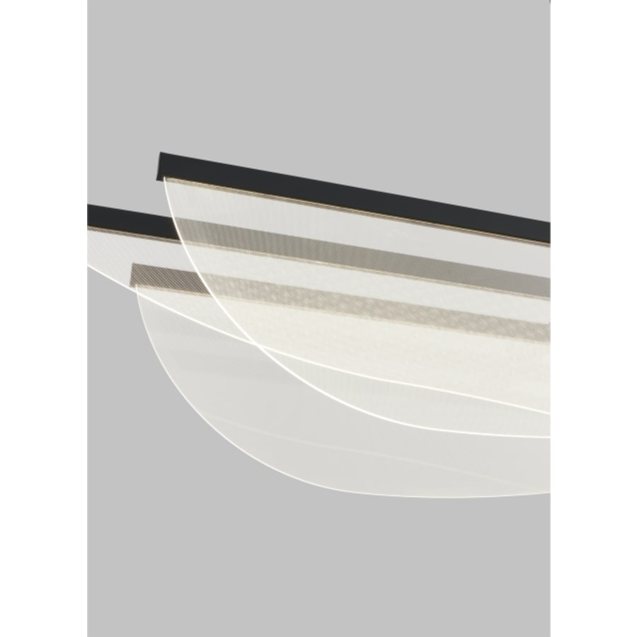 Visual Comfort Nyra 3 Light 72" Wide LED Linear Chandelier with Acrylic Diffuser