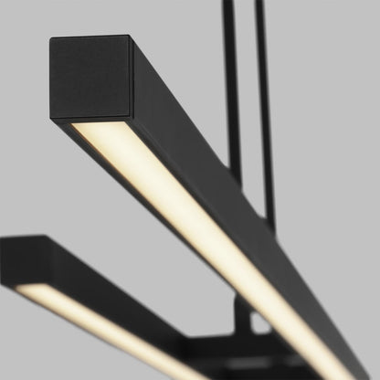 Visual Comfort Stagger 60" Wide Linear Chandelier