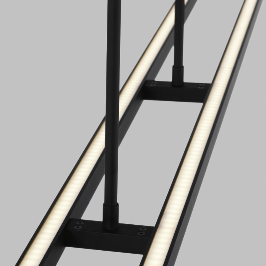 Visual Comfort Stagger 84" Wide Linear Chandelier