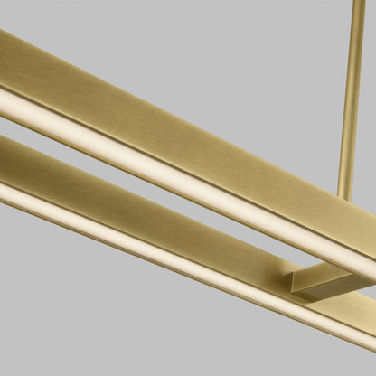 Visual Comfort Stagger 84" Wide Linear Chandelier
