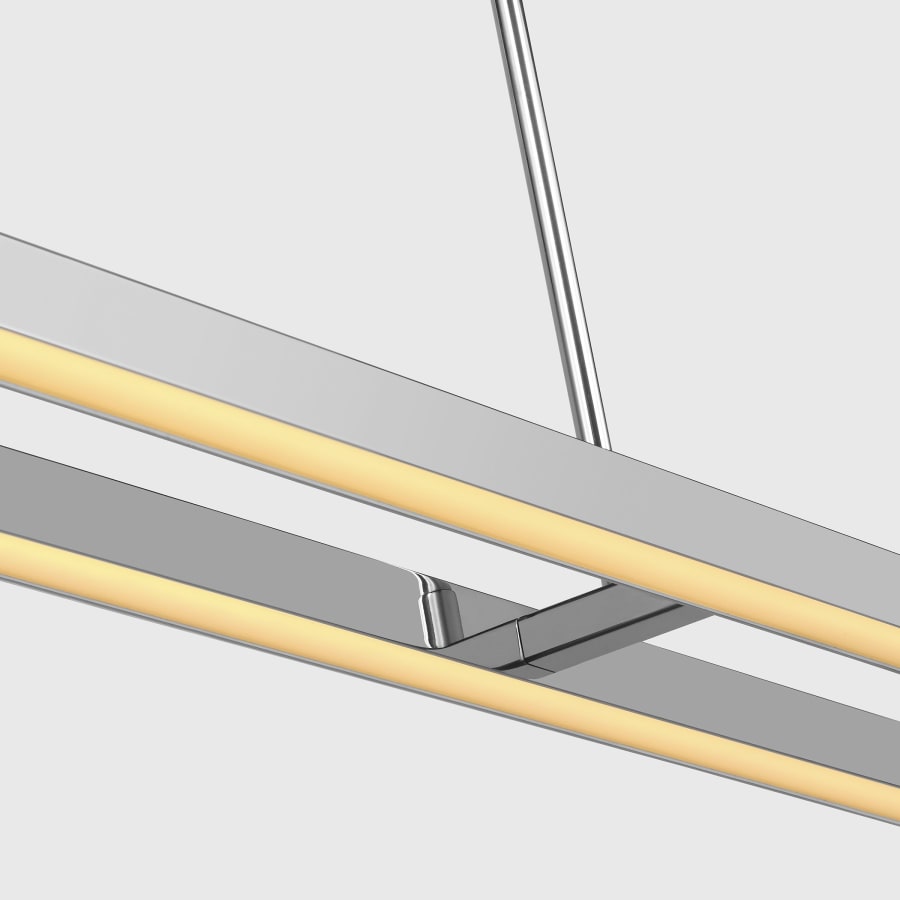 Visual Comfort Stagger 84" Wide Linear Chandelier