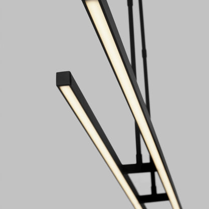 Visual Comfort Stagger 84" Wide Linear Chandelier