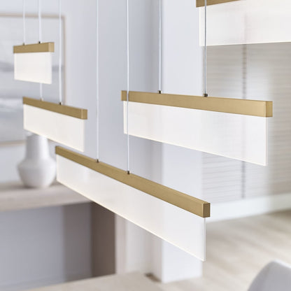 Visual Comfort Sweep 5 Light 58" Wide LED Linear Chandelier