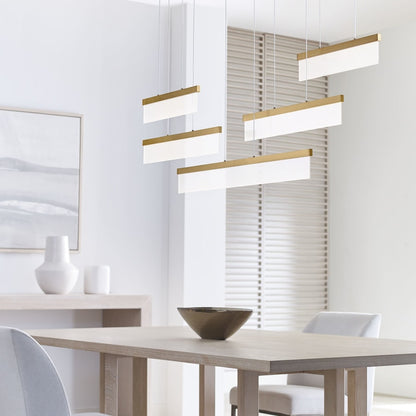 Visual Comfort Sweep 5 Light 58" Wide LED Linear Chandelier