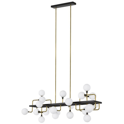 Visual Comfort Viaggio 25 Light 56" Wide Linear Chandelier