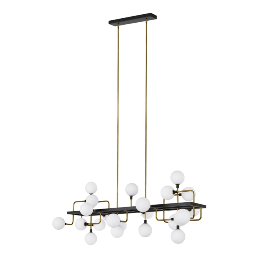 Visual Comfort Viaggio 25 Light 56" Wide LED Linear Chandelier