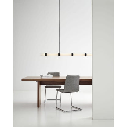 Visual Comfort Wit 7 Light 84" Wide LED Linear Chandelier