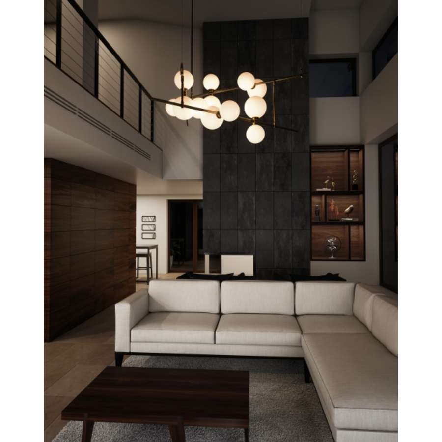 Visual Comfort ModernRail 12 Light 48" Wide LED Chandelier