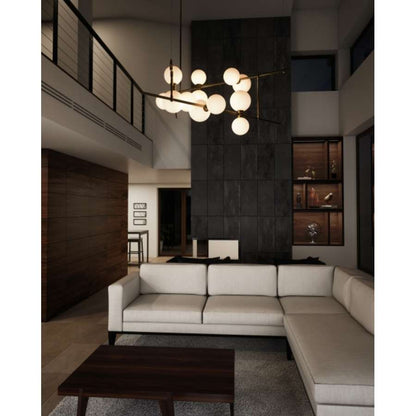 Visual Comfort ModernRail 12 Light 48" Wide LED Chandelier