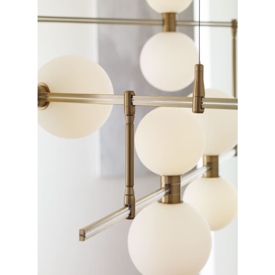 Visual Comfort ModernRail 12 Light 48" Wide LED Chandelier